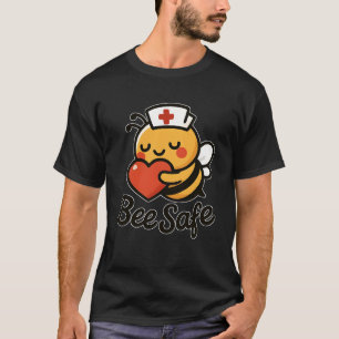 Camiseta Corazón seguro de enfermera abeja