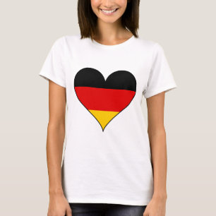 Camiseta Corazón simple de Alemania
