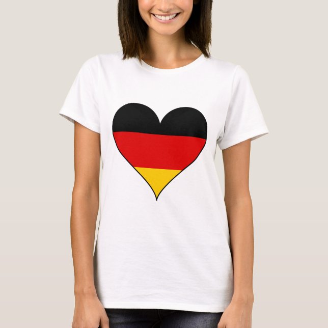 Camiseta Corazón simple de Alemania (Anverso)