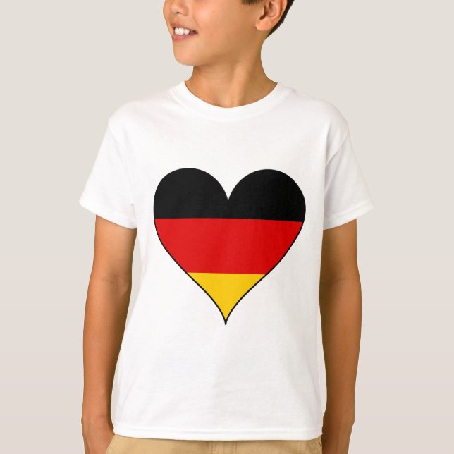 Camiseta Corazón simple de Alemania (Anverso)