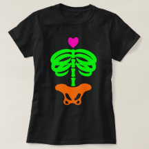 Corazón Skelly Personalizado Zombie Skeleton Ribca