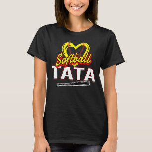 Camiseta Corazón Softball Tata Softball Familia Deportes Co