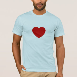 Camiseta corazón sólido