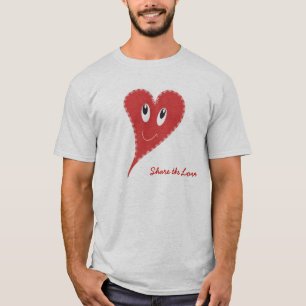 Camiseta Corazón sonriente de San Valentín