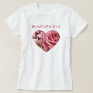 Camiseta Corazón subió la mejor mamá de los mundos