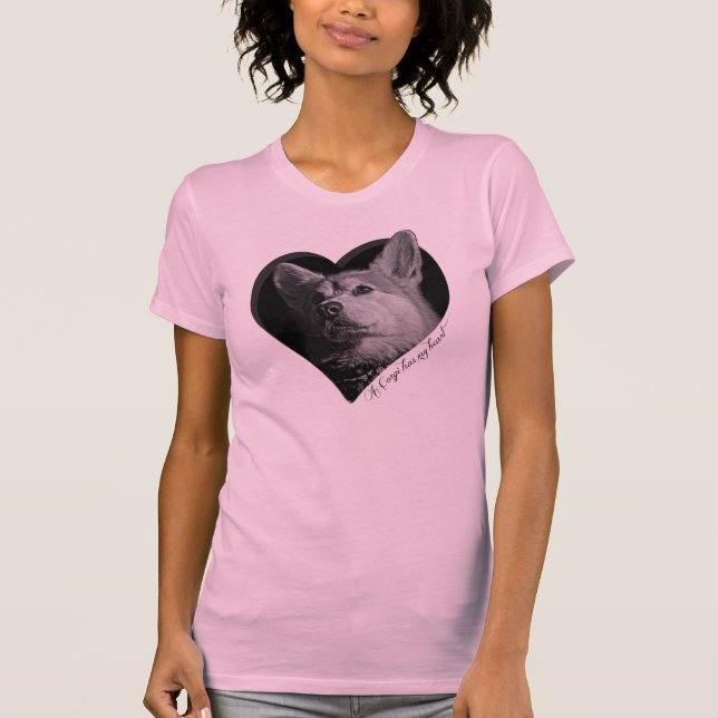 Camiseta Corazón T del Corgi (Anverso)
