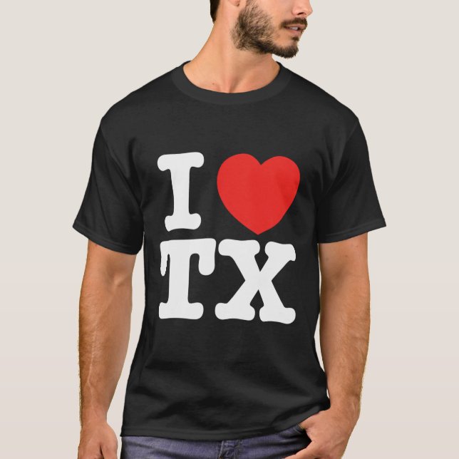 Camiseta Corazón Texas Tx Love (Anverso)