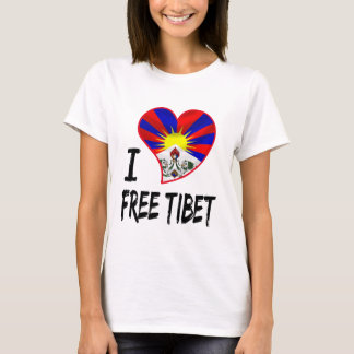 Camiseta corazón tibetano