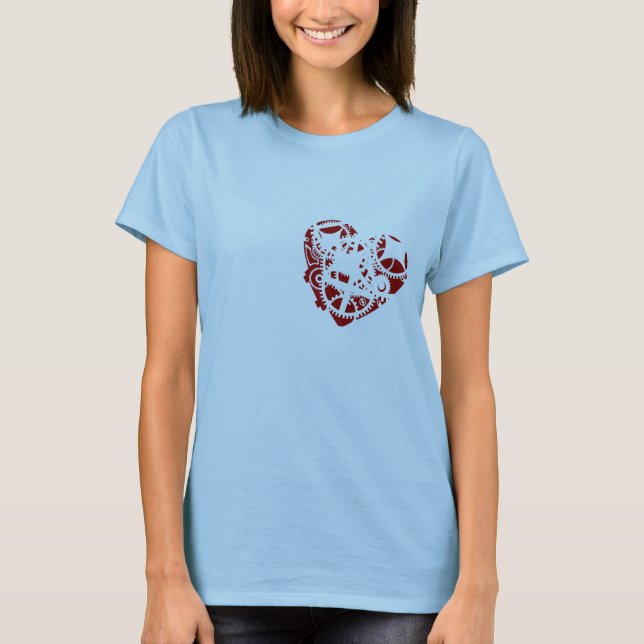 Camiseta corazón-trabajos (Anverso)