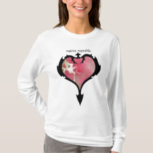 Camiseta corazón tribal