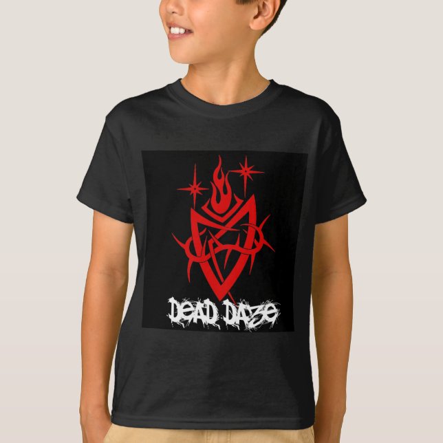 Camiseta Corazón tribal demoledor muerto (Anverso)