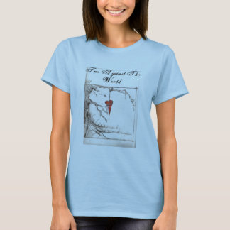 Camiseta corazón usado 1, dos contra el mundo