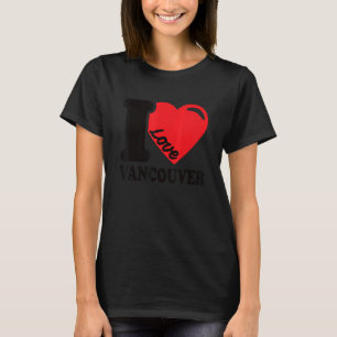 Camiseta Corazón Vancouver Hermosa ciudad canadiense que am