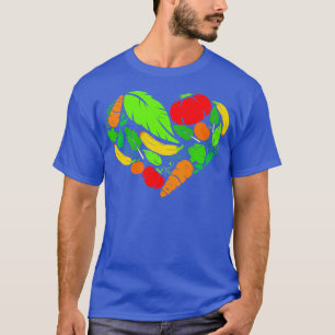 Camiseta Corazón Vegetal Sano Para Vegetariano Y Vegetal
