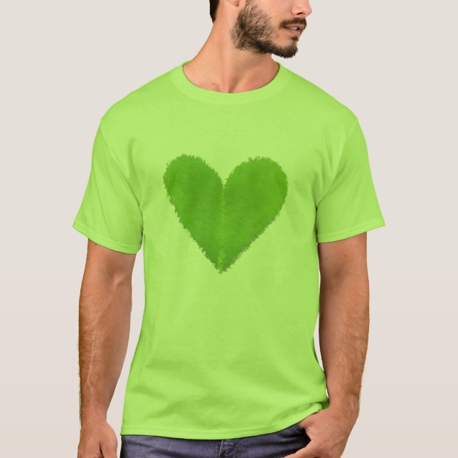Camiseta Corazón verde del trébol (Anverso)