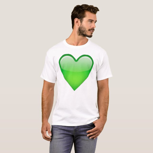 Camiseta Corazón verde - Emoji (Anverso completo)