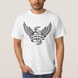 Camiseta Corazón Vintage Con Alas