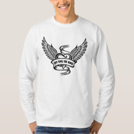 Camiseta Corazón Vintage Con Alas