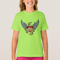 Corazón Vintage Con Alas