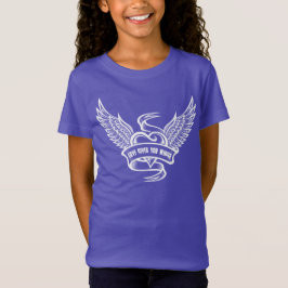 Camiseta Corazón Vintage Con Alas