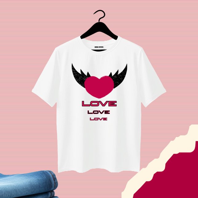 Camiseta Corazón volador (Subido por el creador)
