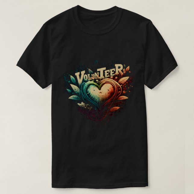 Camiseta Corazón voluntario (Diseño del anverso)