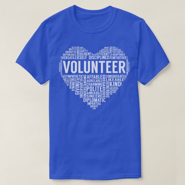 Camiseta Corazón voluntario (Diseño del anverso)