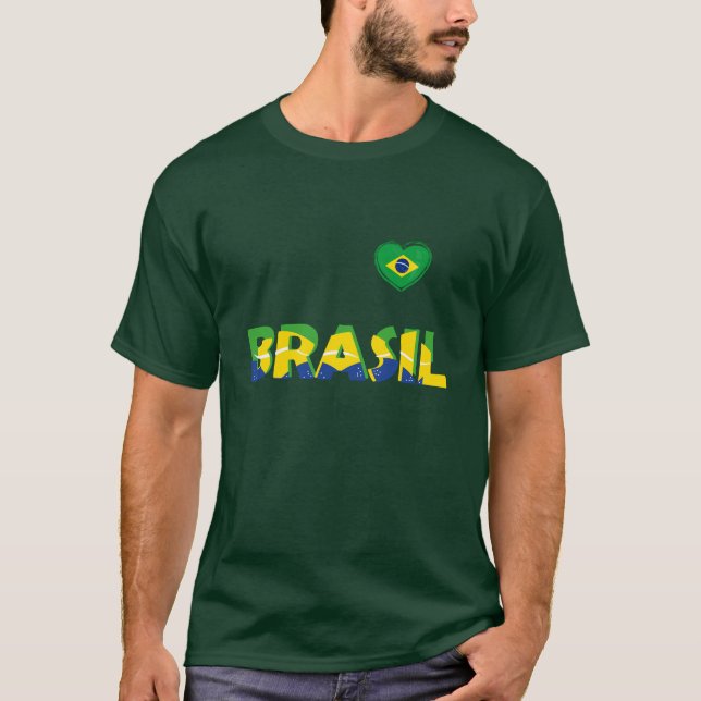 Camiseta "¡Corazón y alma para Brasil!" (Anverso)