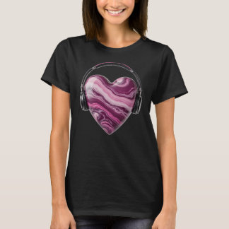 Camiseta Corazón y audífonos