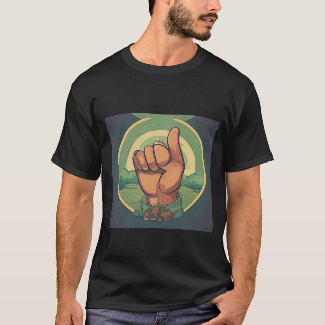 Camiseta "Corazón y bandera: Un símbolo de patriotismo" (Anverso)