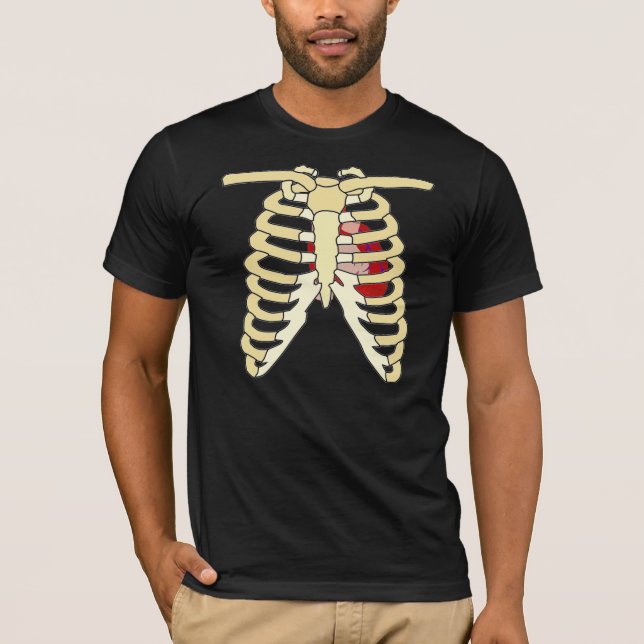 Camiseta Corazón y costillas (Anverso)