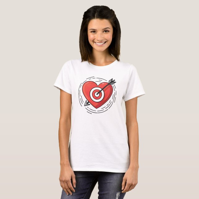 Camiseta Corazón y flecha (Anverso completo)