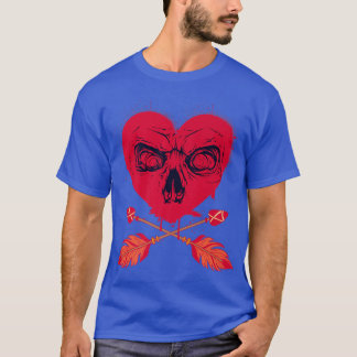 Camiseta Corazón y flecha Skeleton 