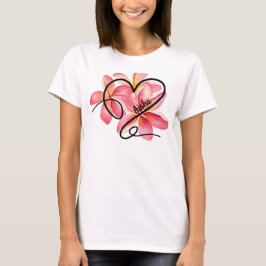 Camiseta Corazón y flores de Doodle Love