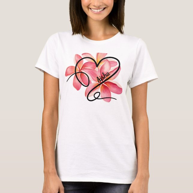 Camiseta Corazón y flores de Doodle Love (Anverso)
