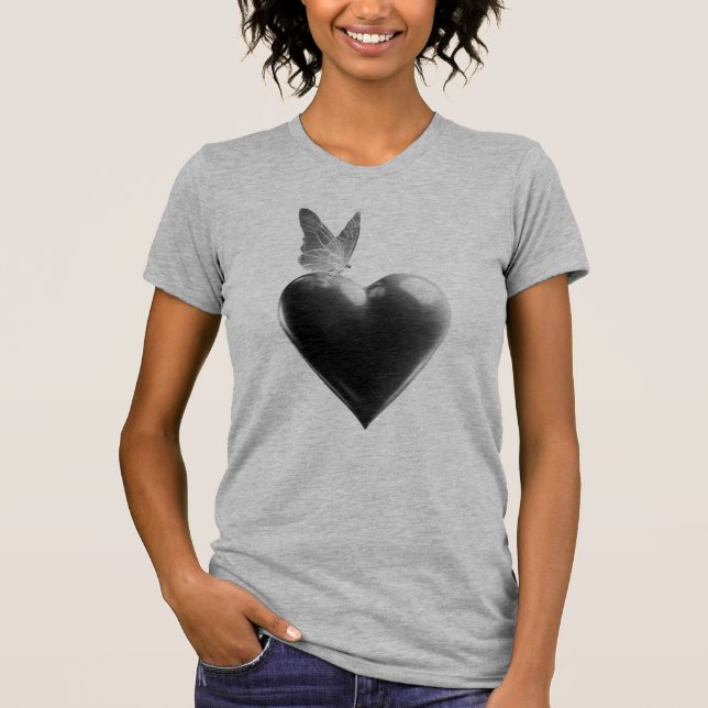 Camiseta Corazón y mariposa (Anverso)