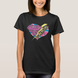 Camiseta Corazón y perno de Supergirl