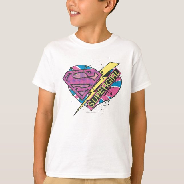 Camiseta Corazón y perno superchica (Anverso)