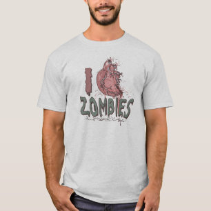 Camiseta Corazón Zombies por Mudge Studios