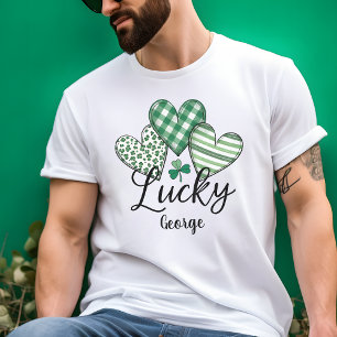 Camiseta Corazones afortunados: Personalizado St. Patrick's