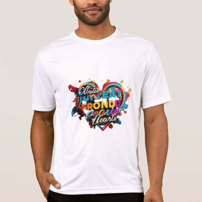 Camiseta "Corazones alineados" (Anverso)