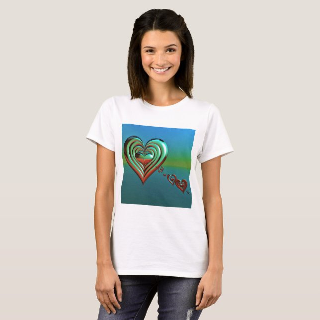 Camiseta Corazones altas del cielo (Anverso completo)