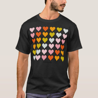 Camiseta Corazones arcoiris