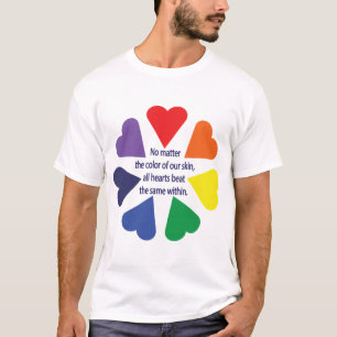 Camiseta Corazones arcoiris