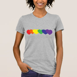 Camiseta Corazones arcoiris