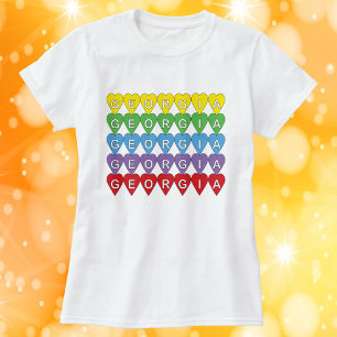 Camiseta Corazones Arcoíris de Georgia