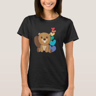 Camiseta Corazones arcoiris Orgullo Lgbtq Cute Animales Bea