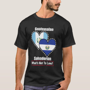 Camiseta Corazones Banderas Guatemaltecas Salvadoreñas Qué