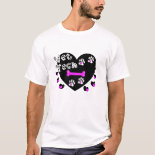 Camiseta CORAZONES BLANCOS Y NEGROS de la tecnología del