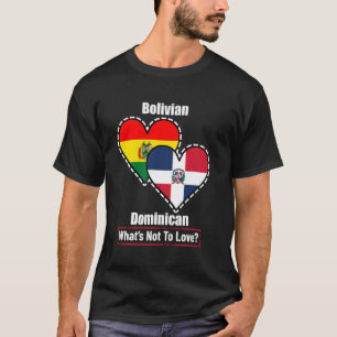 Camiseta Corazones Bolivianos Dominicanos Banderas Qué No A